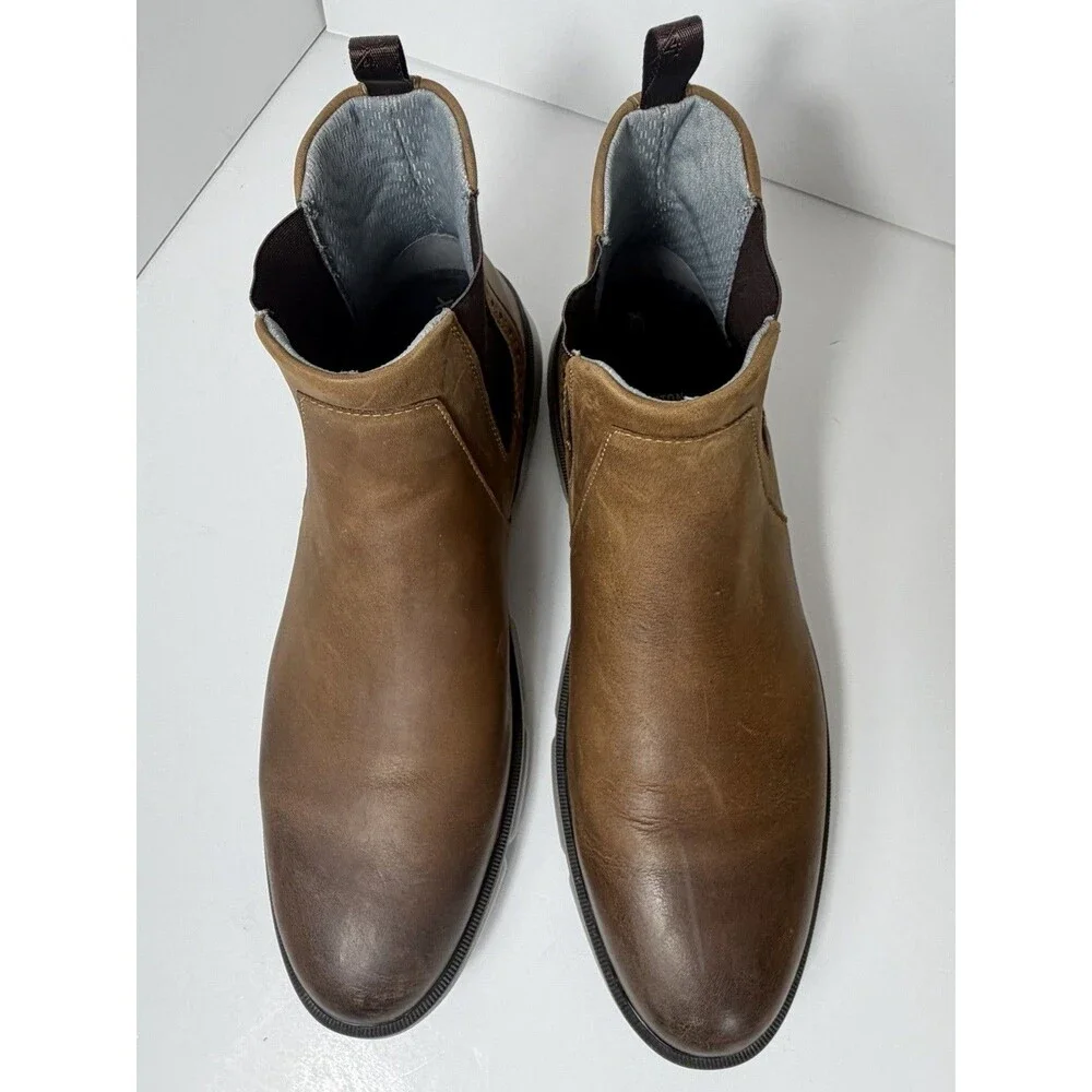 Johnston & Murphy XC4 Tanner Chelsea Boots Brown Oiled Leather Men’s Size 13M